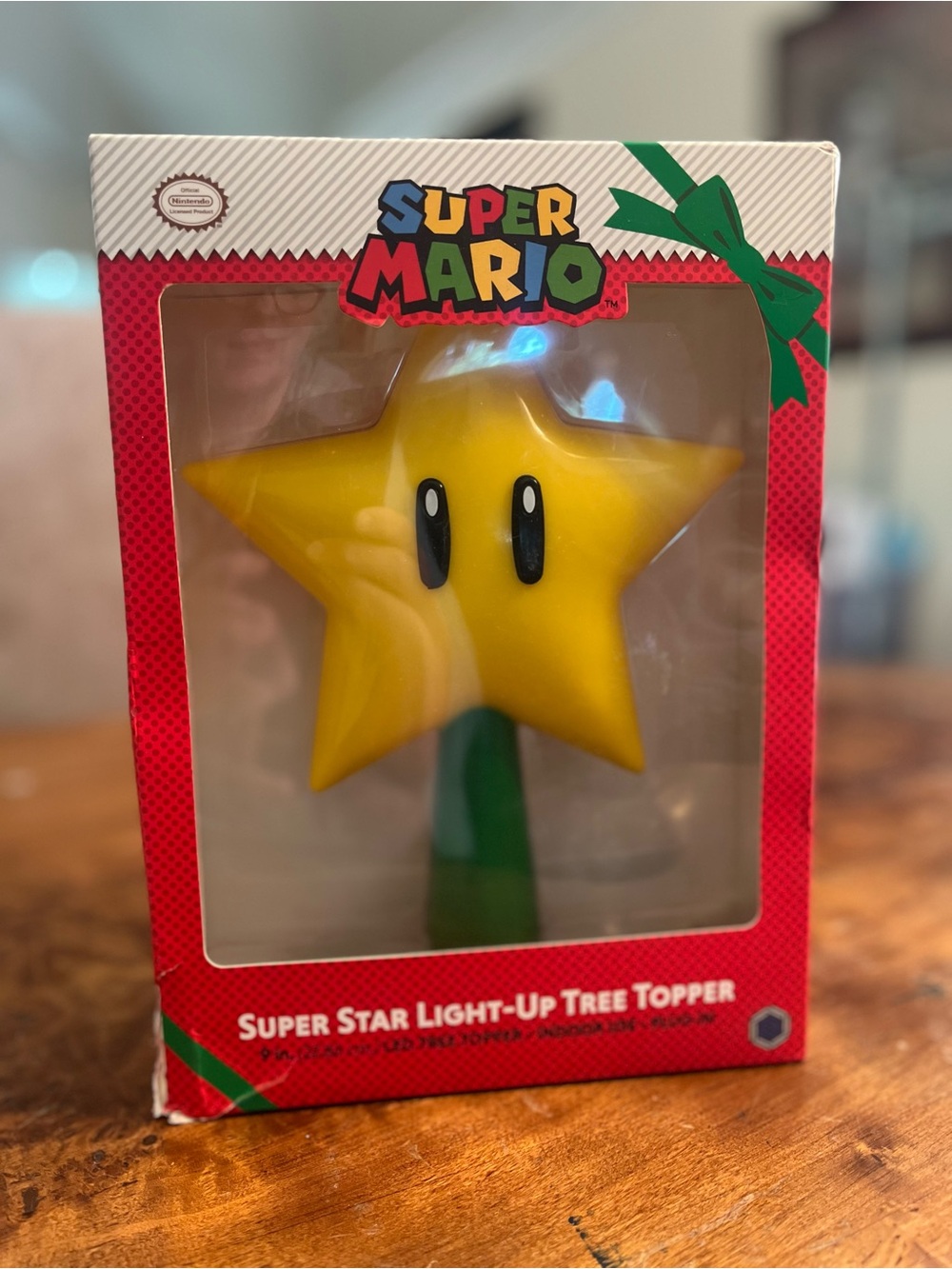 Nintendo Super Mario Yellow Star Tree Topper
